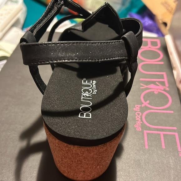 Black Metallic Wedge by Corky’s - Picture 5 of 5
